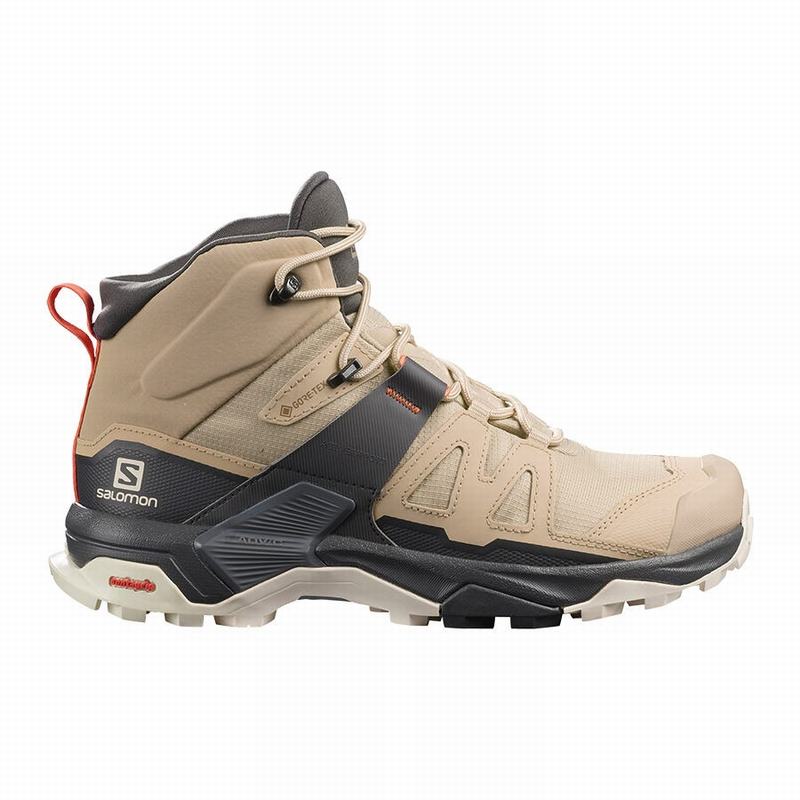 Salomon Israel X ULTRA 4 MID GORE-TEX - Womens Hiking Boots - Brown (VPYT-84076)